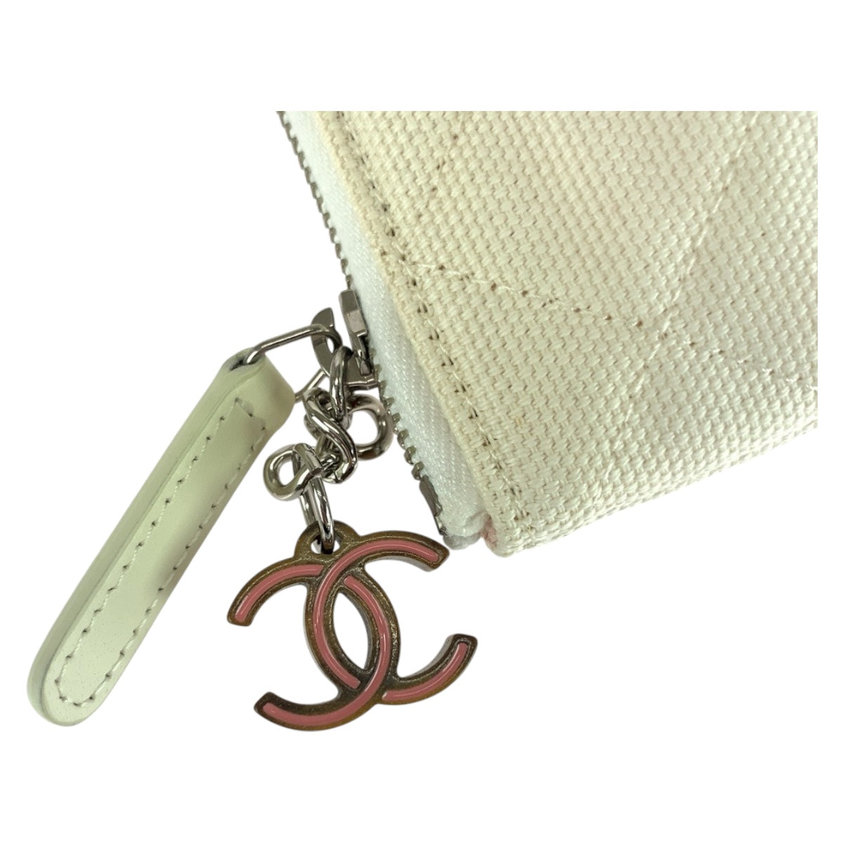 CHANEL Clutch bag canvas White Multicolor SilverMetal Coco Cuba COCO Mark