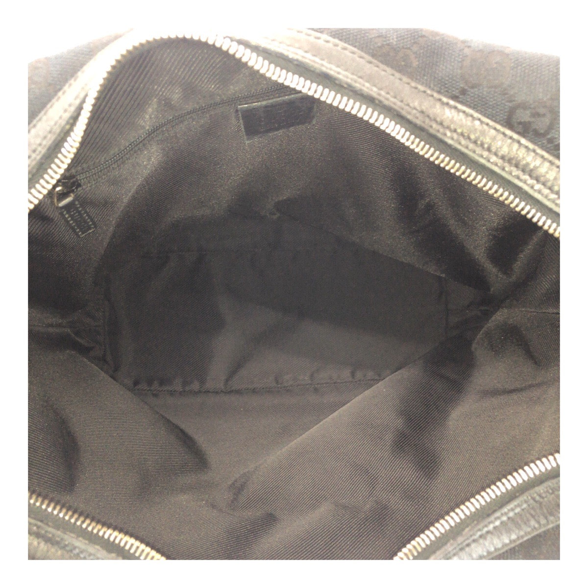 GUCCI Shoulder Bag 001.42870 GG canvas Black GoldMetal Hobo