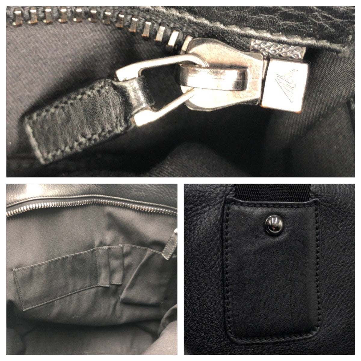 GUCCI Tote Bag 162486 leather Black black