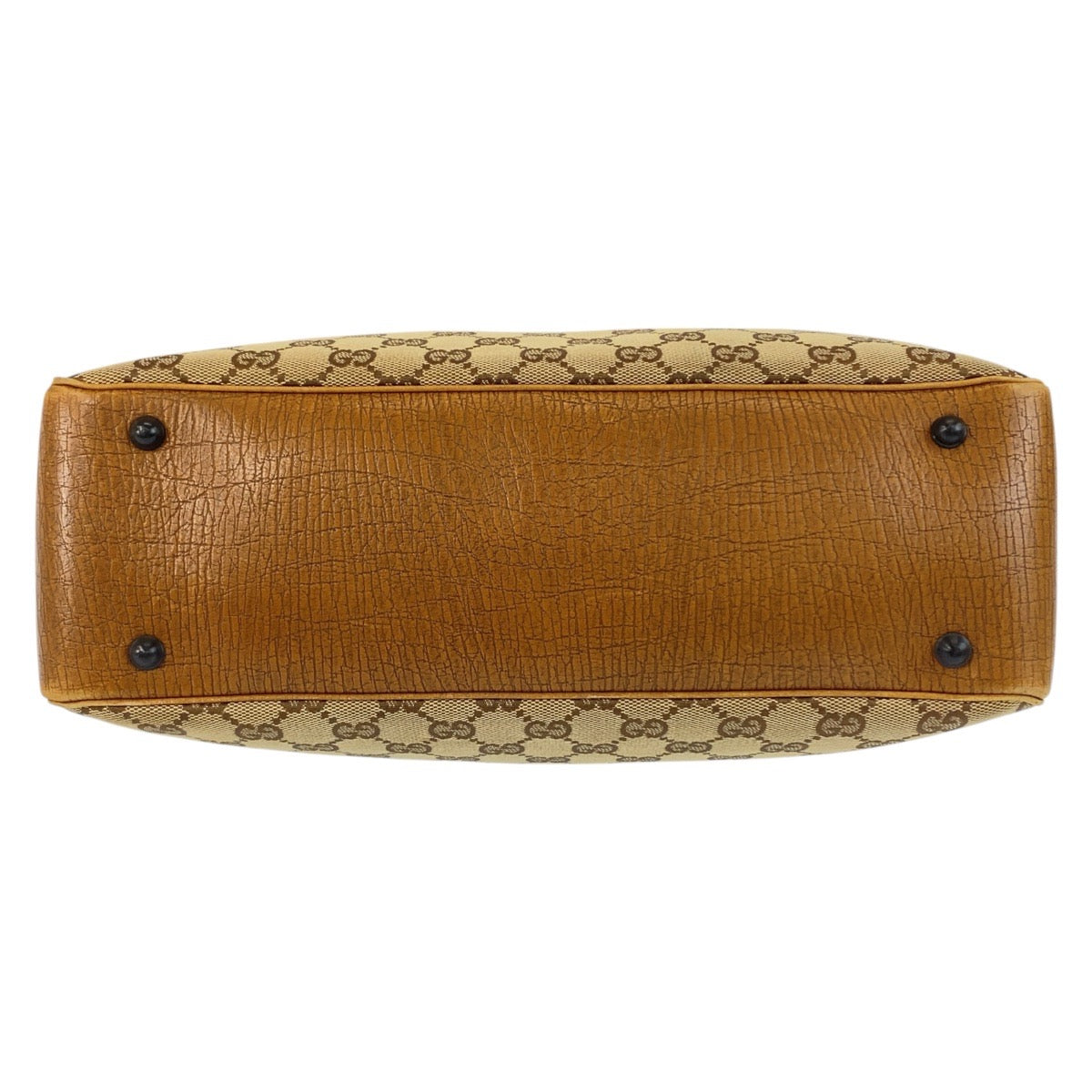 GUCCI Tote Bag 112526 GG canvas Beige brown Bamboo