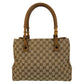 GUCCI Tote Bag 112526 GG canvas Beige brown Bamboo