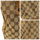 GUCCI Tote Bag 112526 GG canvas Beige brown Bamboo