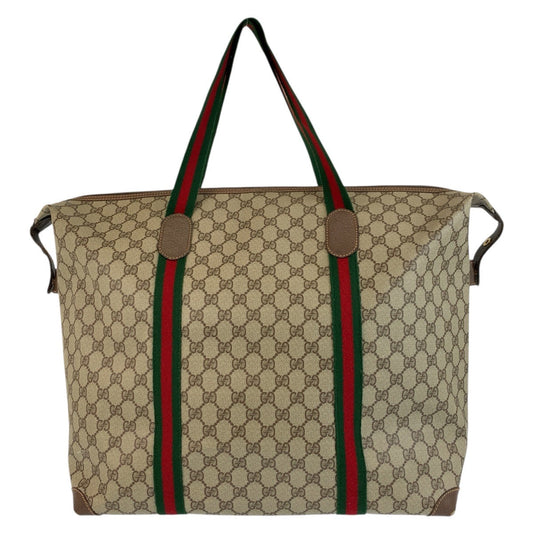 GUCCI Tote Bag 012 39 6211 GG Supreme Canvas beige Sherry line