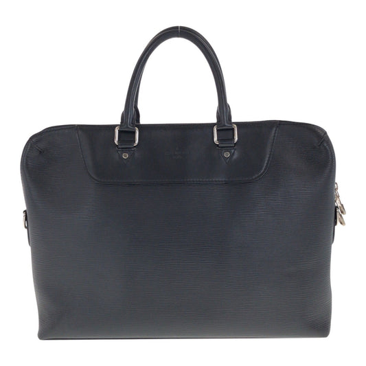 LOUIS VUITTON Business bag M50163 leather Black SilverMetal Epi Porto Documents Jules