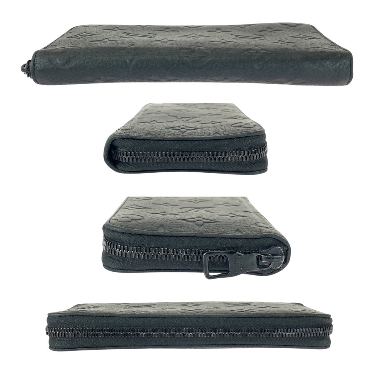 LOUIS VUITTON Long Wallet Purse M69047 leather Black black Monogram Unplant Zippy Wallet Vertical