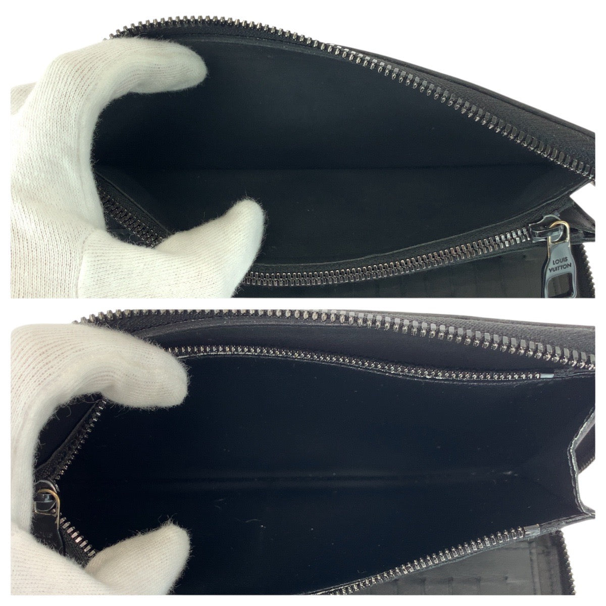 LOUIS VUITTON Long Wallet Purse M69047 leather Black black Monogram Unplant Zippy Wallet Vertical