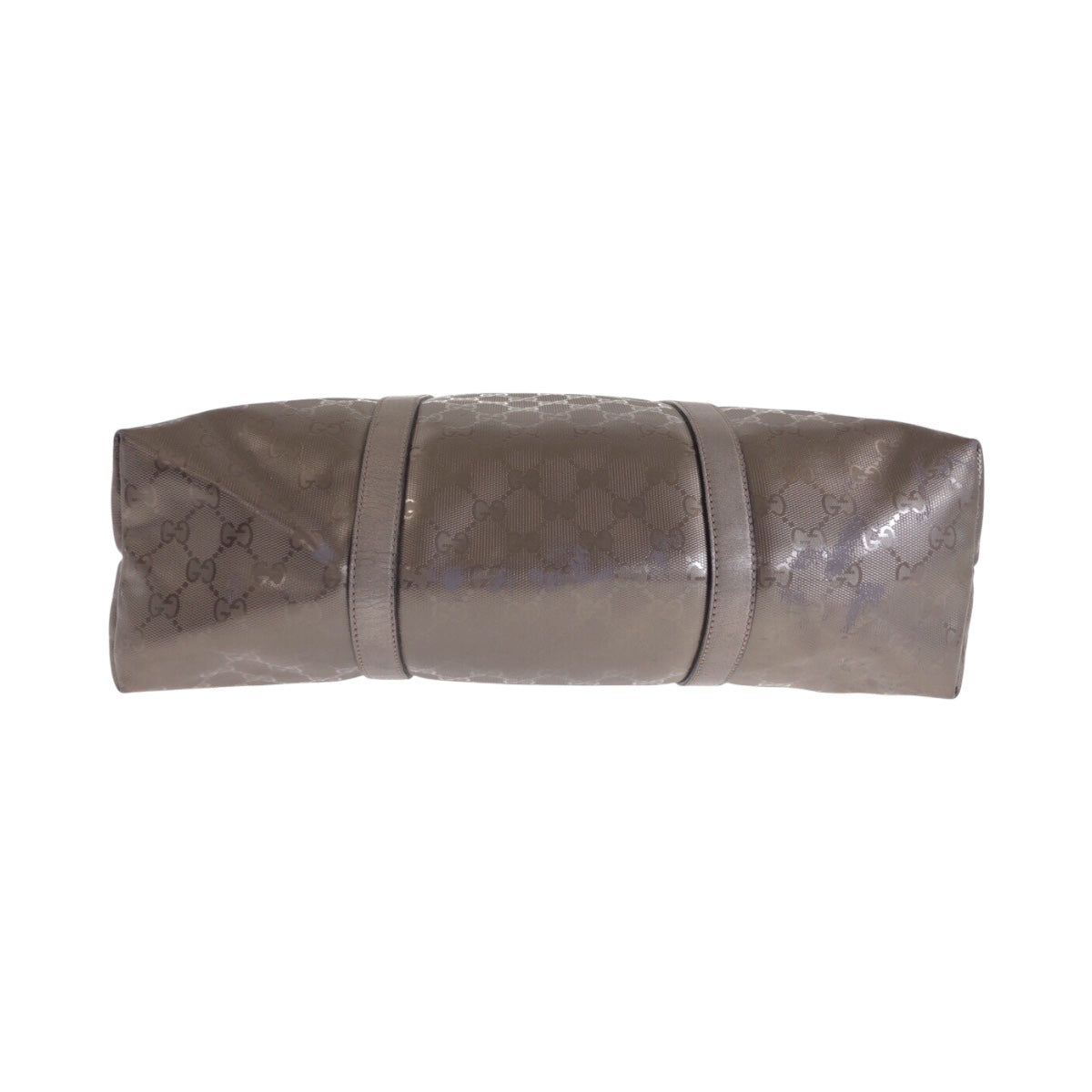 GUCCI Tote Bag 223668 PVC Metallic Brown SilverMetal Implication