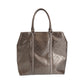 GUCCI Tote Bag 223668 PVC Metallic Brown SilverMetal Implication