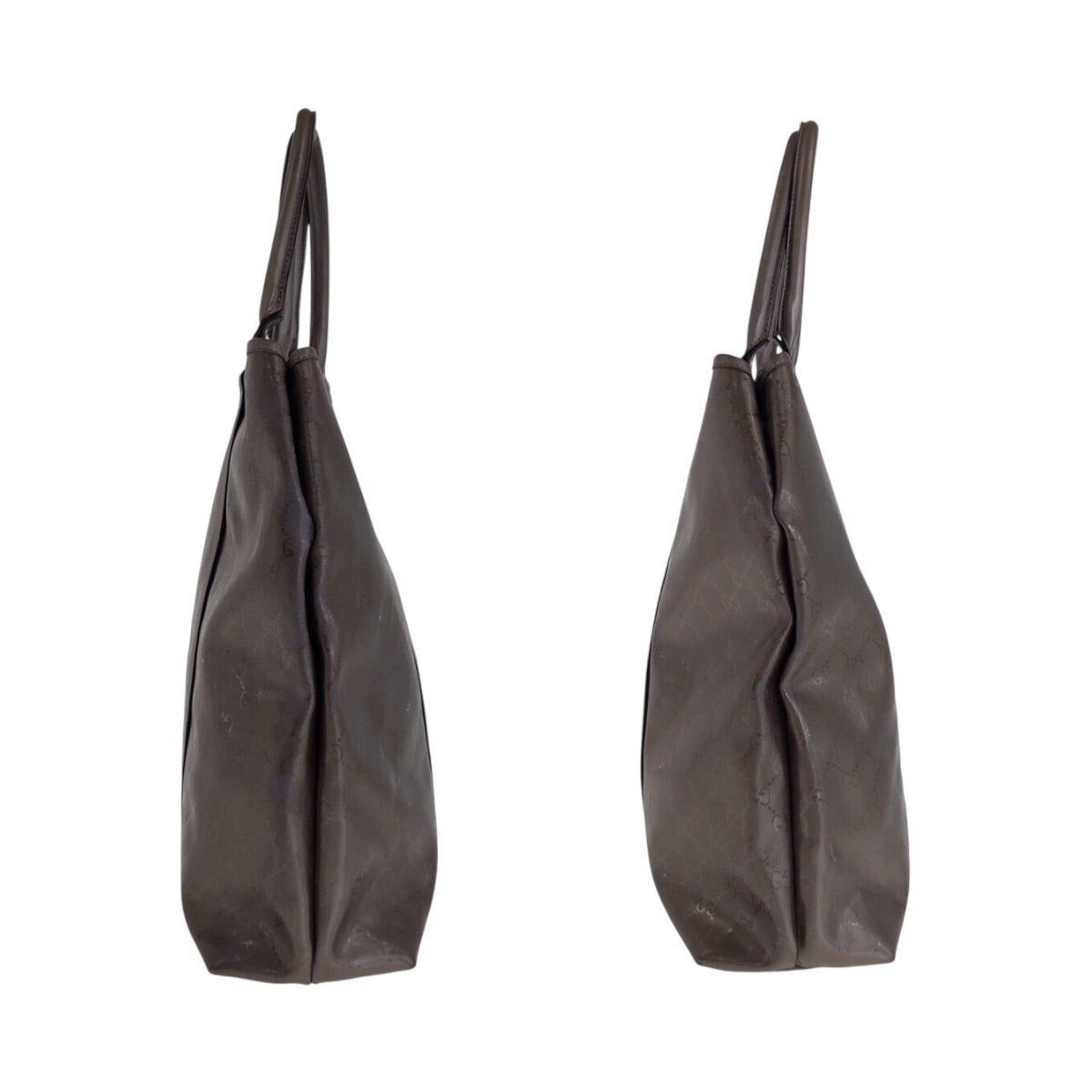 GUCCI Tote Bag 223668 PVC Metallic Brown SilverMetal Implication