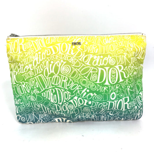 Dior Pouch Nylon green STUSSY Stussy collaboration mens Used Authentic