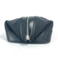 Dior Pouch Canvas / leather black logo unisex(Unisex) Used Authentic
