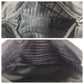 PRADA Shoulder Bag Nylon Black SilverMetal Test Triangle With logo