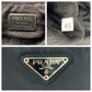 PRADA Shoulder Bag Nylon Black SilverMetal Test Triangle With logo