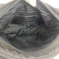 PRADA Shoulder Bag Nylon Black SilverMetal Test Triangle With logo