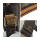 LOUIS VUITTON Shoulder Bag M45266 PVC Brown Gold Metal Monogram Danube