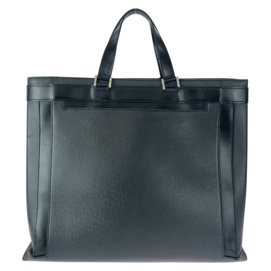 LOUIS VUITTON Business bag M31012 leather Black SilverMetal Taiga Kasbeck GM