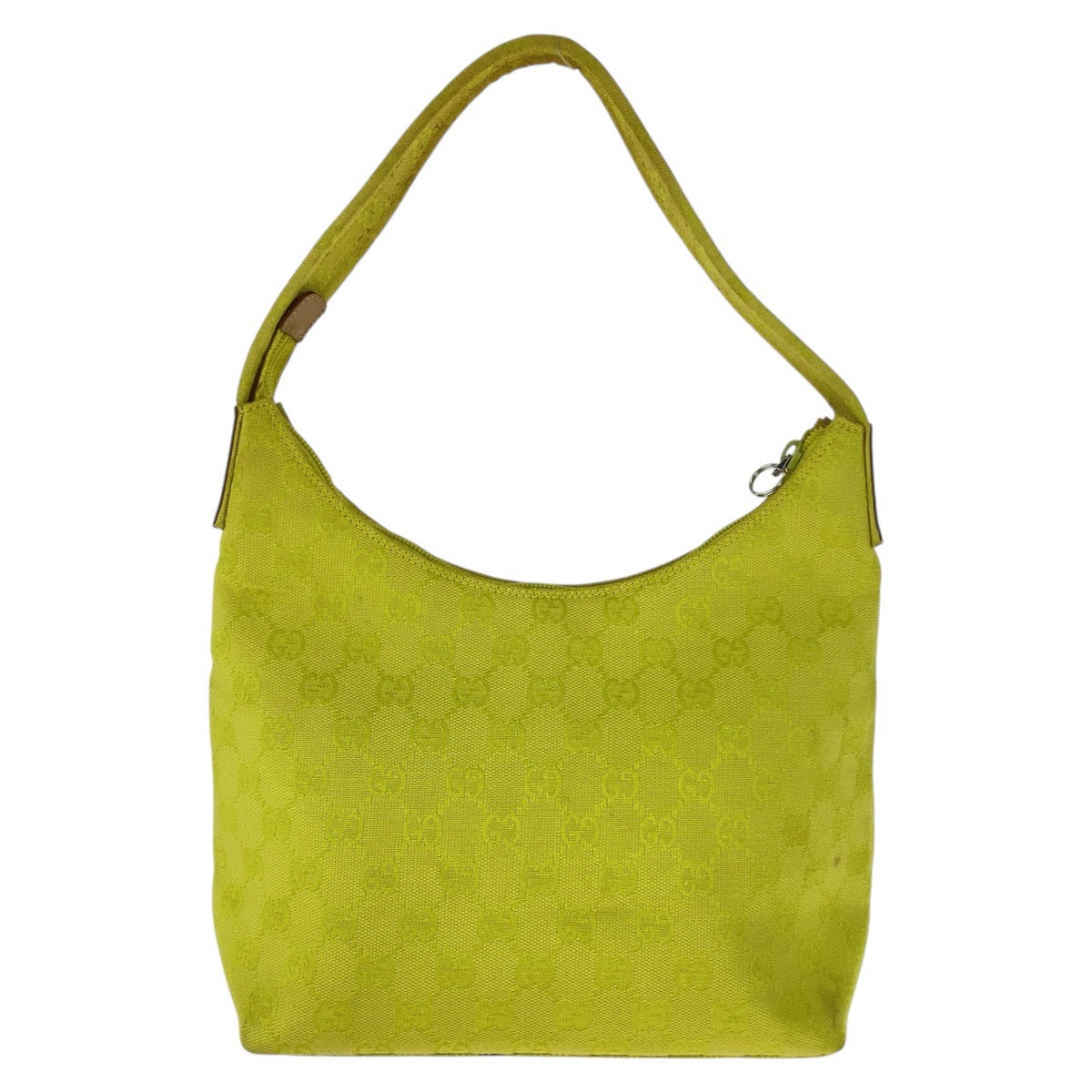 GUCCI Shoulder Bag 001 3386 GG canvas Yellow Beige SilverMetal