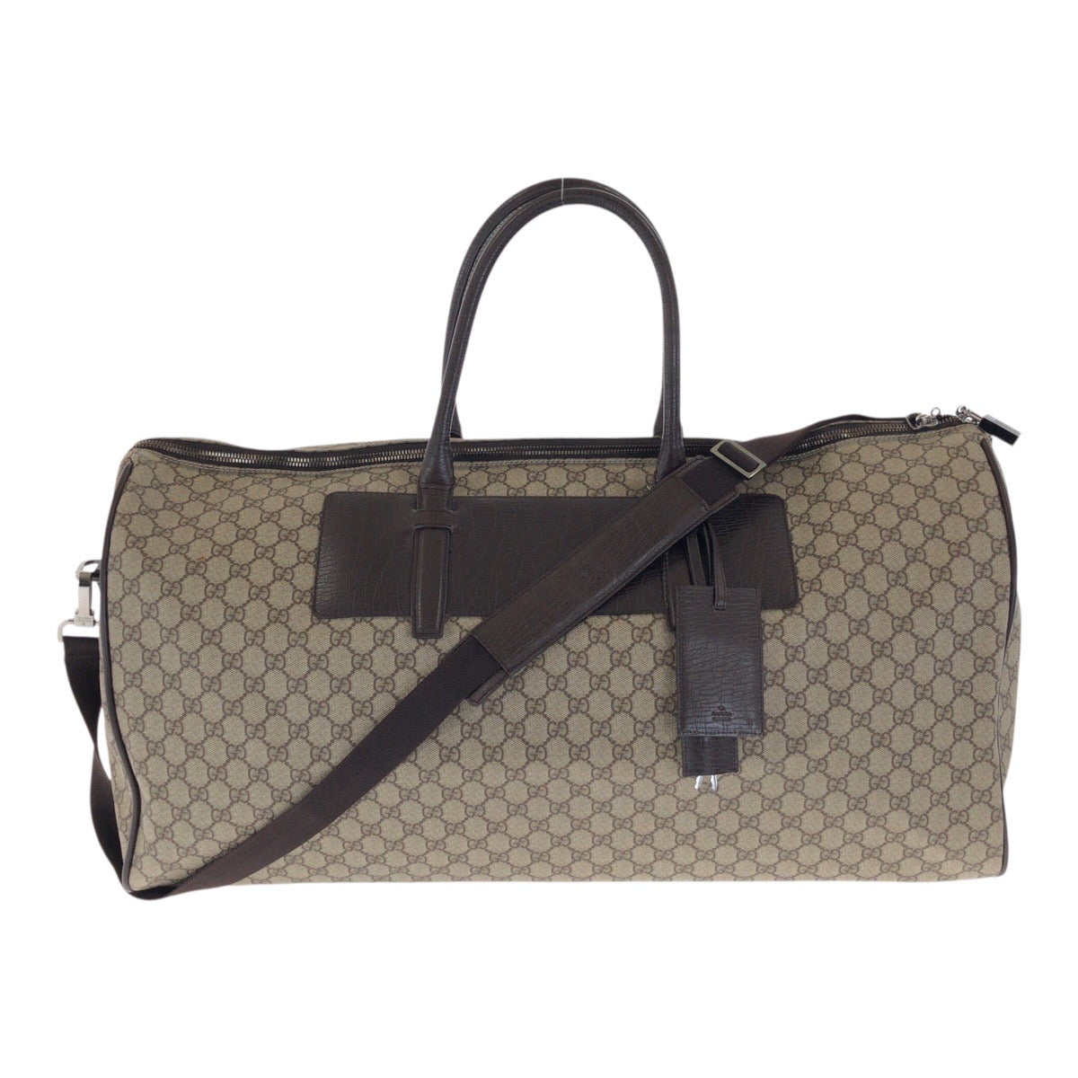 GUCCI Boston Duffel bag 101672 GG Supreme Canvas Brown