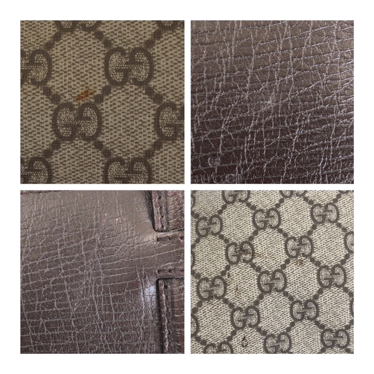 GUCCI Boston Duffel bag 101672 GG Supreme Canvas Brown