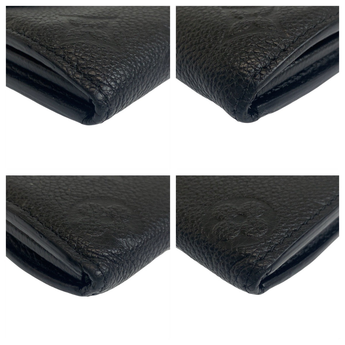 LOUIS VUITTON Long Wallet Purse M61182 leather Noir Black Gold Metal Monogram Unplant Portefeuille Sarah