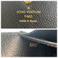 LOUIS VUITTON Long Wallet Purse M61182 leather Noir Black Gold Metal Monogram Unplant Portefeuille Sarah