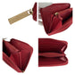 CHANEL Long Wallet Purse leather Red COCO Mark