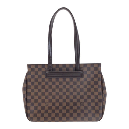 LOUIS VUITTON Tote Bag N51123 PVC Brown Gold Metal Damier Parioli PM