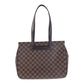 LOUIS VUITTON Tote Bag N51123 PVC Brown Gold Metal Damier Parioli PM