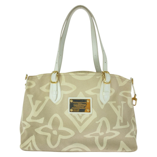 LOUIS VUITTON Tote Bag M95675 canvas Beige cream Taicienne GM