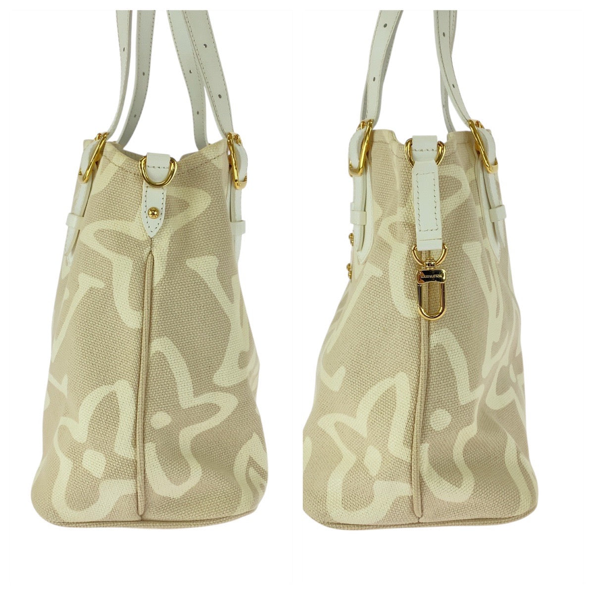 LOUIS VUITTON Tote Bag M95675 canvas Beige cream Taicienne GM