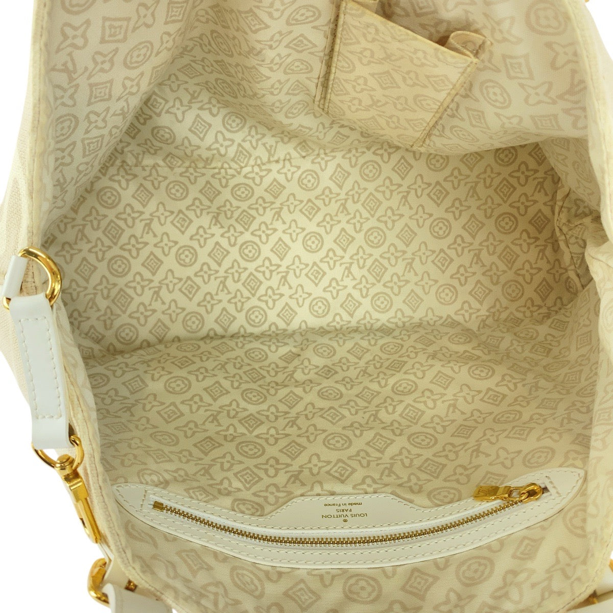 LOUIS VUITTON Tote Bag M95675 canvas Beige cream Taicienne GM