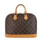 LOUIS VUITTON Handbag M51130 PVC Brown Monogram Alma