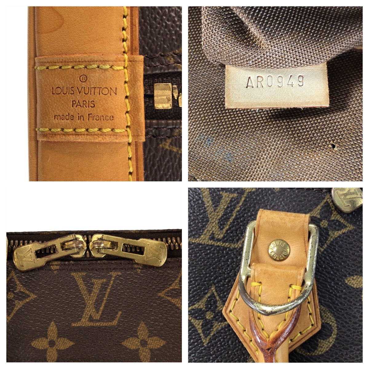 LOUIS VUITTON Handbag M51130 PVC Brown Monogram Alma