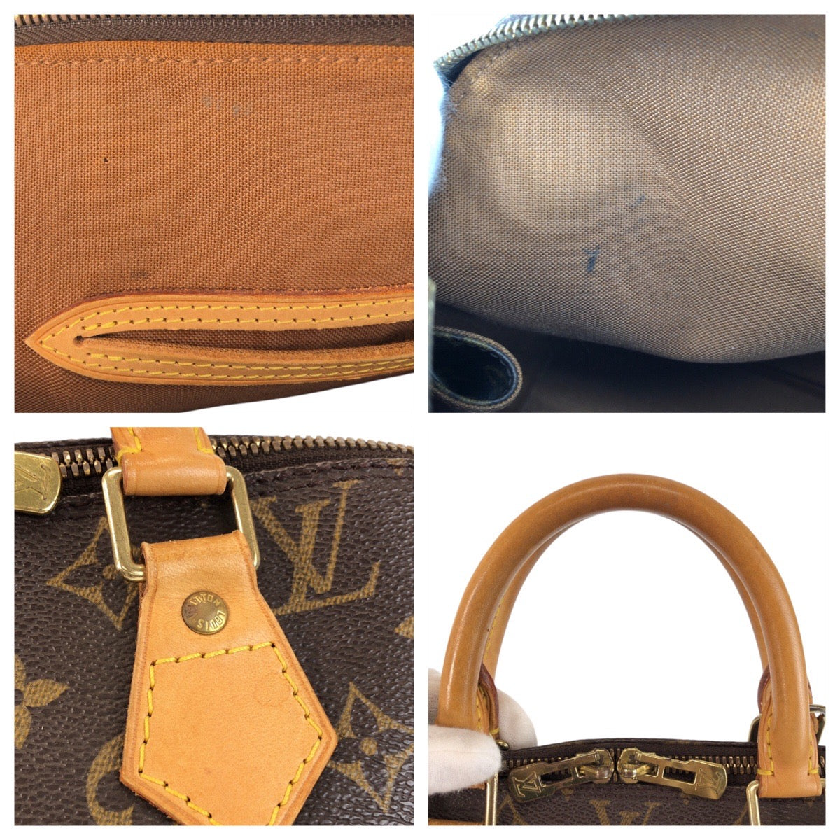 LOUIS VUITTON Handbag M51130 PVC Brown Monogram Alma