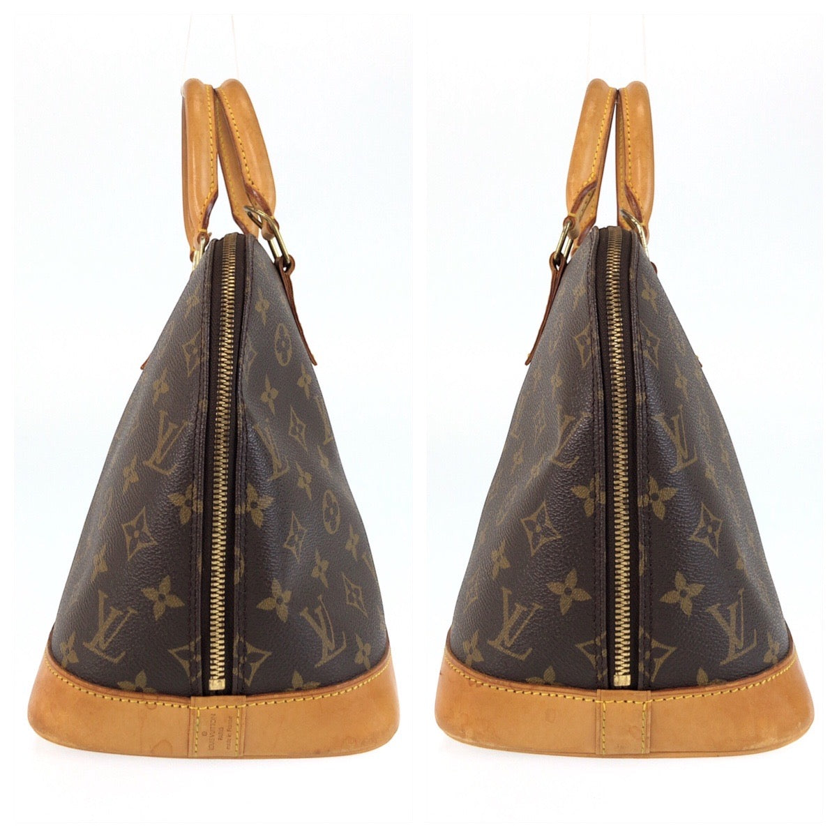 LOUIS VUITTON Handbag M51130 PVC Brown Monogram Alma