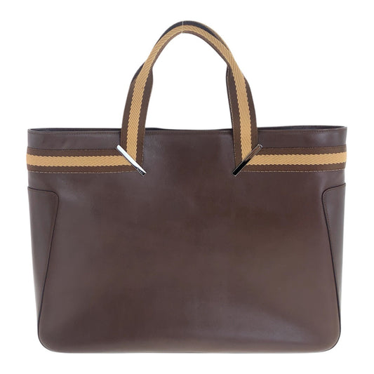 GUCCI Tote Bag 002.1134 leather Brown Beige SilverMetal Sherry line