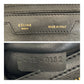 CELINE Shoulder Bag leather Black GoldMetal Trapeze Embossing