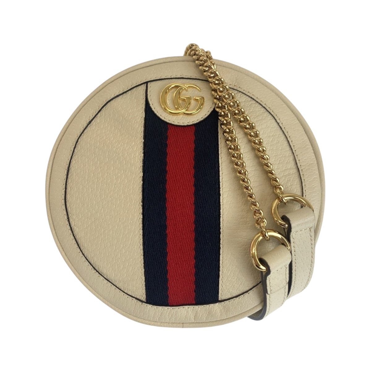 GUCCI Backpack 598661 leather White GoldMetal Ofidia