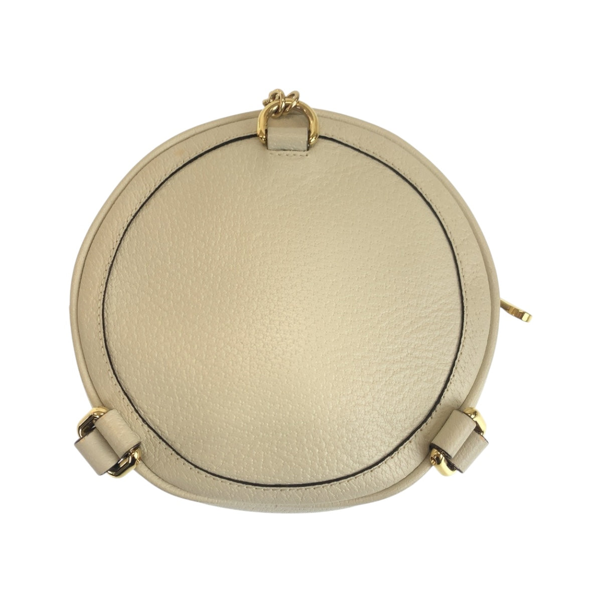 GUCCI Backpack 598661 leather White GoldMetal Ofidia