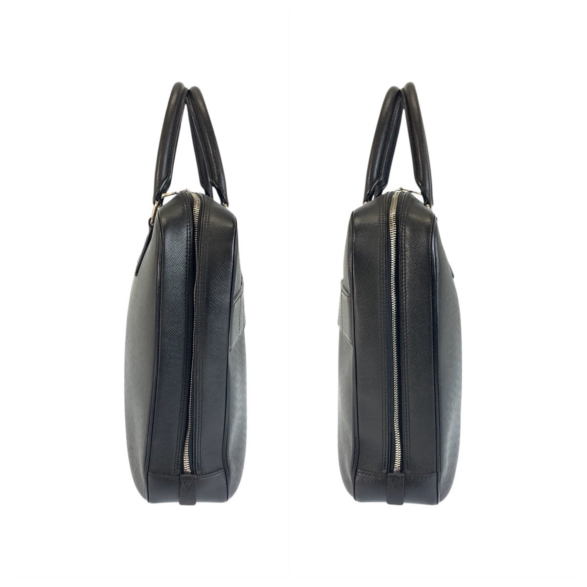 LOUIS VUITTON Business bag M32782 leather Black SilverMetal Taiga Neo Igor