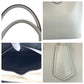 PRADA Tote Bag leather Ivory Safiano Triangle With logo
