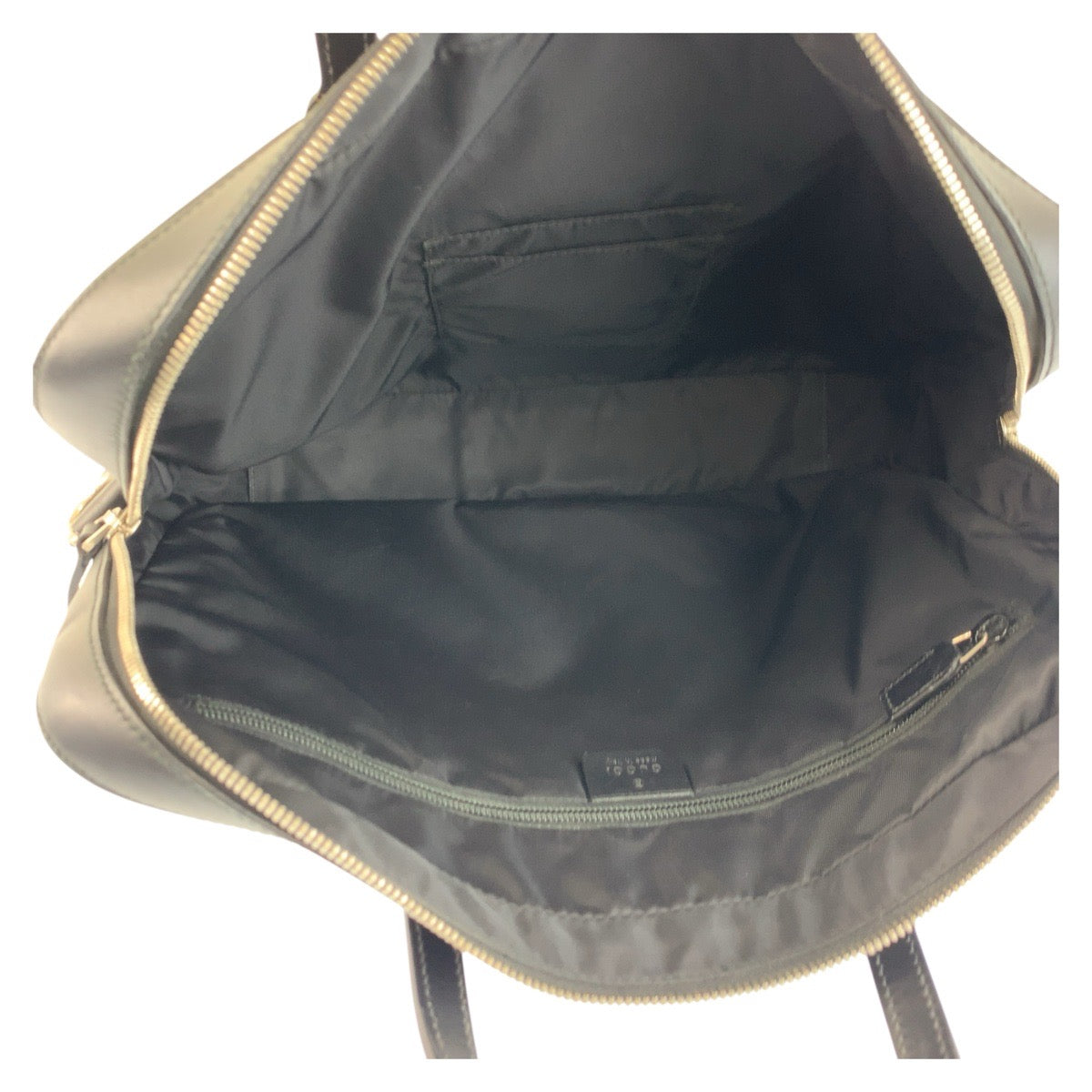 GUCCI Business bag 387102 canvas Black SilverMetal Sherry line