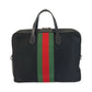 GUCCI Business bag 387102 canvas Black SilverMetal Sherry line