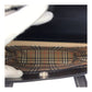 BURBERRY Tote Bag leather Black Silver Nova Check