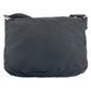 PRADA Shoulder Bag Nylon Black SilverMetal Test Triangle With logo