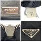 PRADA Shoulder Bag Nylon Black SilverMetal Test Triangle With logo