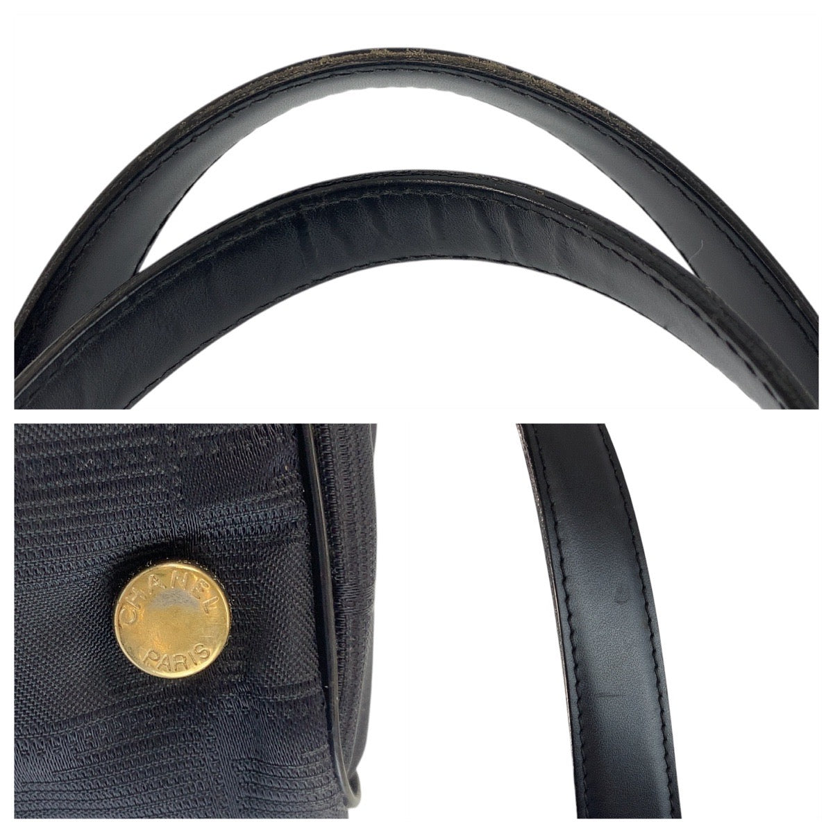 CHANEL Tote Bag Nylon Black GoldMetal New travel line Tote MM