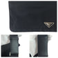PRADA Shoulder Bag Nylon Black SilverMetal Test Triangle With logo