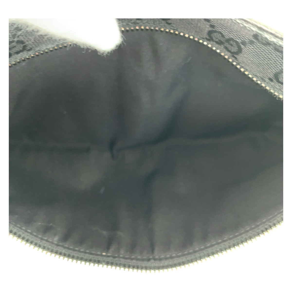 GUCCI Sling bag 28566 GG canvas Black SilverMetal