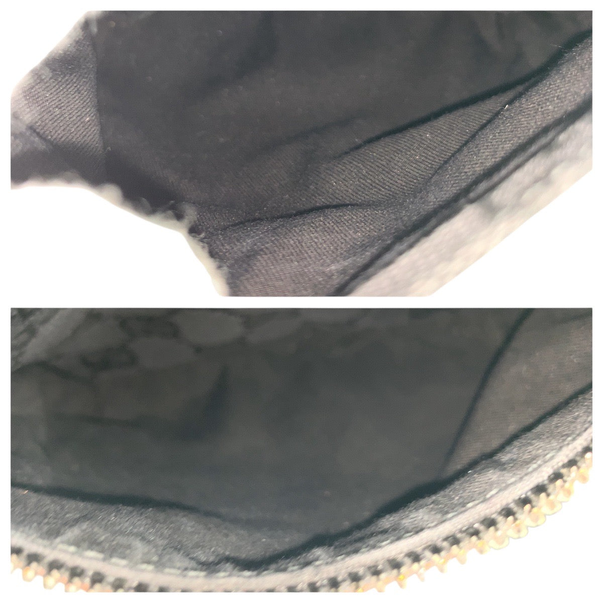 GUCCI Sling bag 28566 GG canvas Black SilverMetal